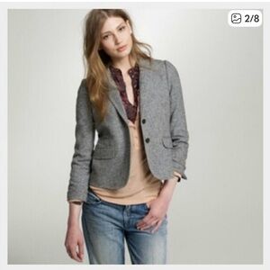 J. CREW Schoolboy Blazer In Donegal Tweed Size 4